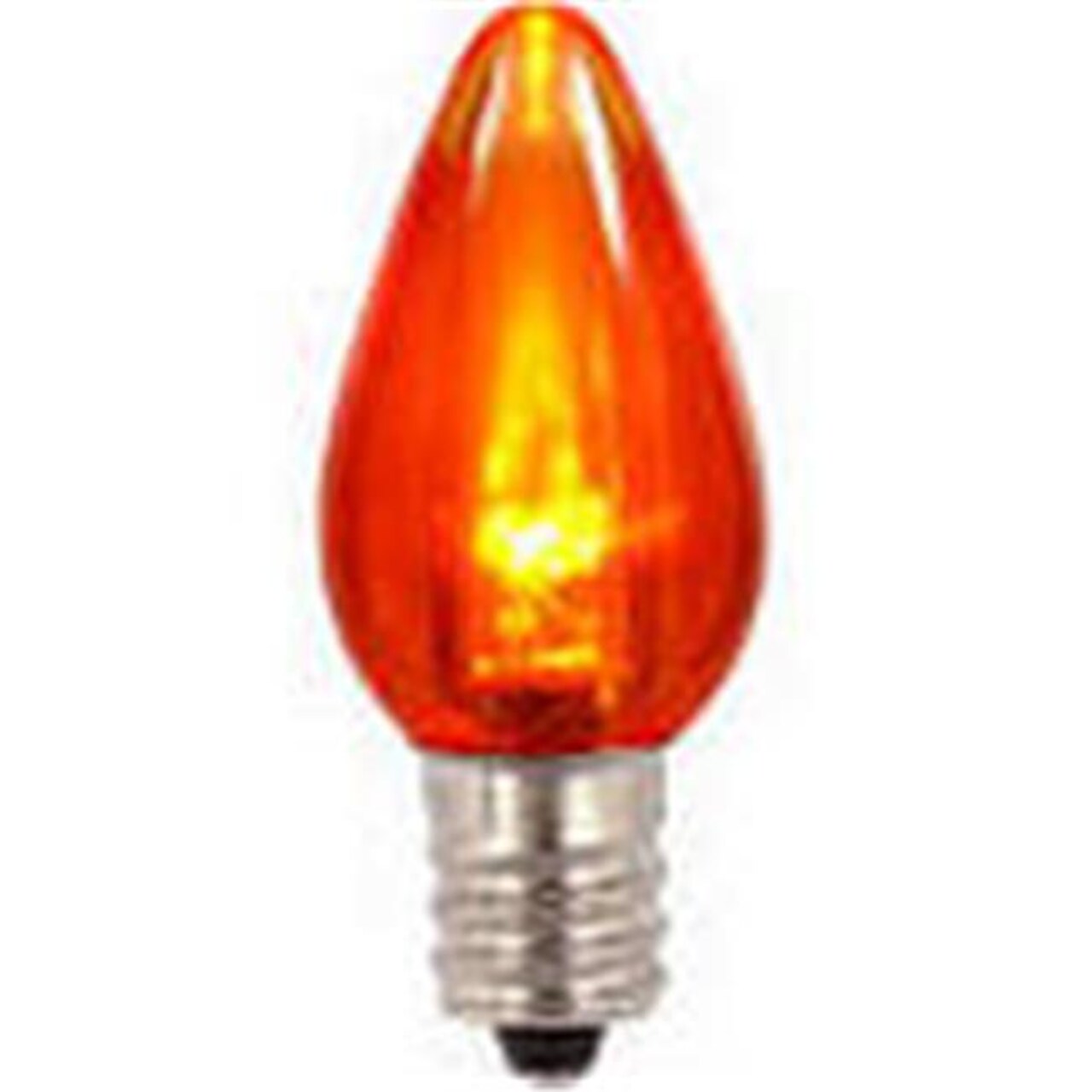E12 &#x26; C7 Orange Transparent LED Bulb - 25